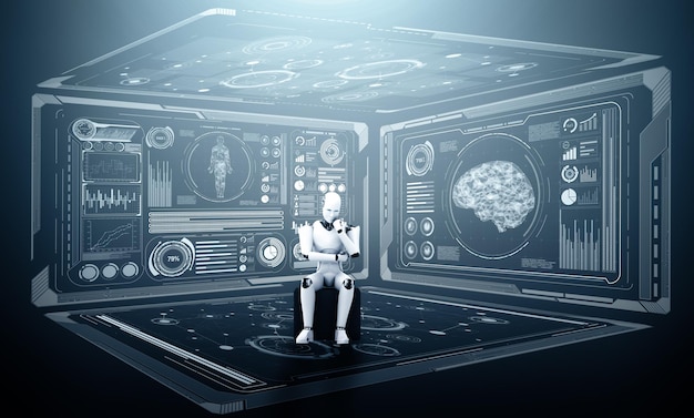 AI machine learning technology icon representing intelligent automation solutions